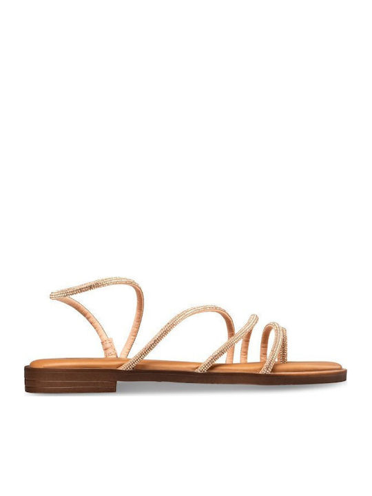 Envie Shoes Γυναικεία Σανδάλια Χρυσά