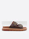 Γυναικεία Σανδάλια Flatforms Καφέ