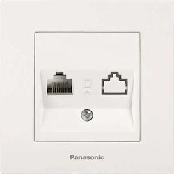 Priză Telefon RJ11 Albă Panasonic Priză Telefon RJ11 Albă Panasonic