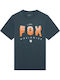Herrenblusen T-Shirts Kurzarm Blau