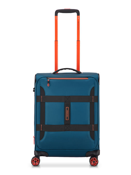Roncato Reisekoffer Kabine Denim mit 4 Räder Höhe 55cm