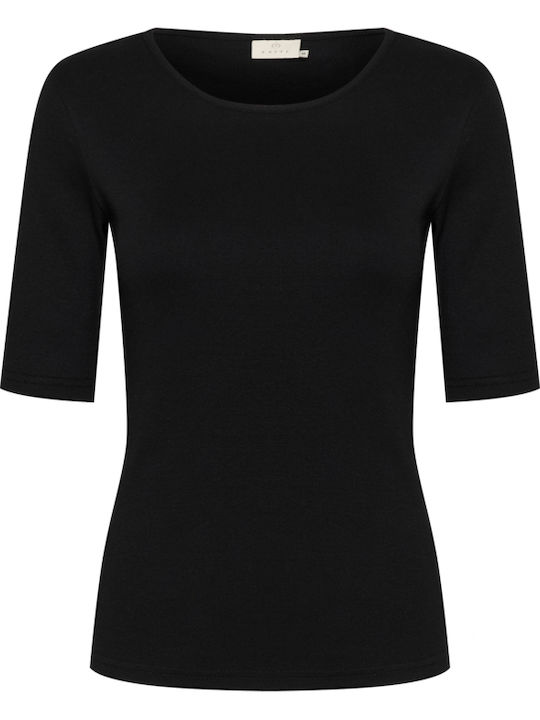 Kaffe Γυναικείο T-shirt Μαύρο