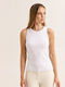 Women's Sleeveless Blouse White