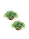 Vevor Artificial Hanging Ferns Set 2 Pieces 58.4 Cm Plastic Green Decorative Plant For Indoor Outdoor Use Xdsrzjlzw2pcrt7ic001v0