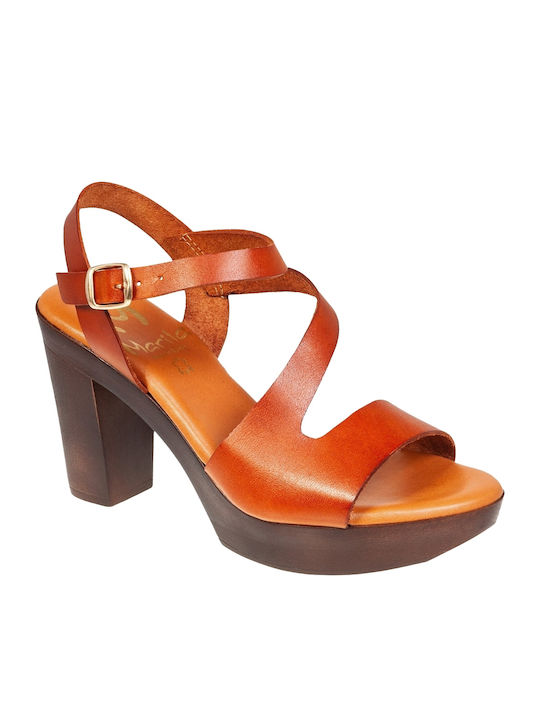 Marila Footwear 748 Δερμάτινα Πέδιλα Ταμπά