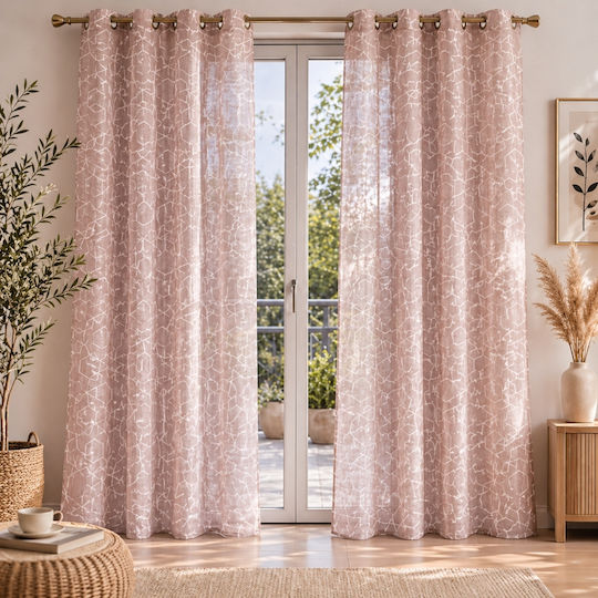 My Home Luxury Κουρτίνα με Τρουκς Σάπιο Μήλο 280x270εκ.