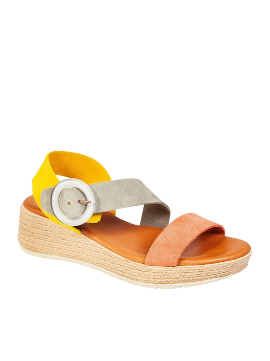 Sommer Damenplattformen Orange
