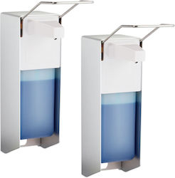 Set 2 Spenders Desinfektionsmittel Flüssigseife Relaxdays 1000 Ml 9 X 23 X 32 Cm Kunststoff Weiß Set 2 Spenders Desinfektionsmittel Flüssigseife Relaxdays 1000 Ml 9 X 23 X 32 Cm Kunststoff Weiß