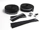 Black Eco-leather 3mm Reflective Handlebar Tape