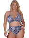 Set Bikini Animal Print Γκρι