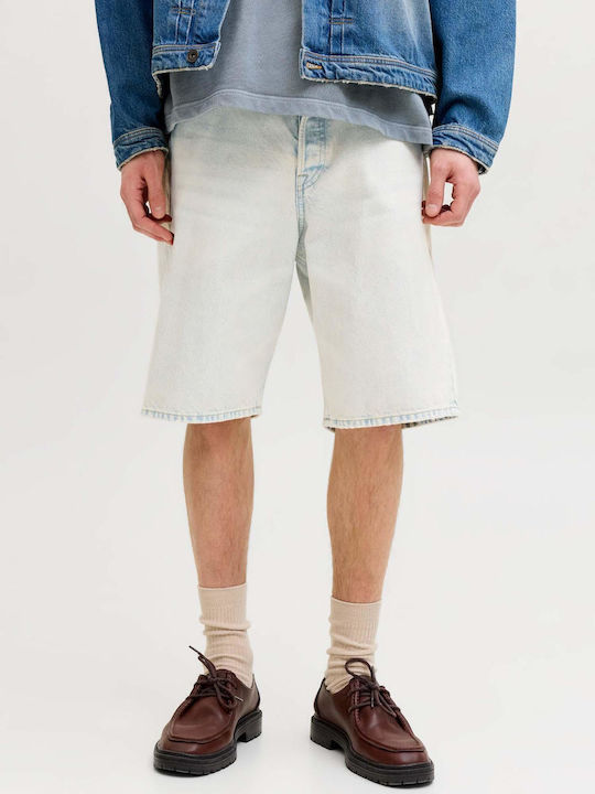 Men's Denim Light Blue Bermuda Shorts