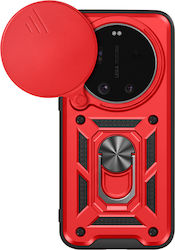 Mayaxess Case Xiaomi 17 Ultra Sliding Camera Cover Magnetic Ring Red Mayaxess Case Xiaomi 17 Ultra Sliding Camera Cover Magnetic Ring Red