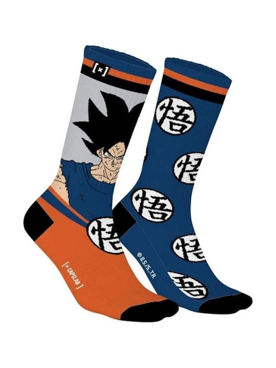 Capslab Dragon Ball Κάλτσες Λευκό Μπλε Πορτοκαλί