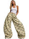 Women's Jean Pants in Baggy Leg Style Yellow