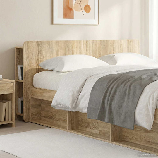 Pat Single Pentru Saltea 80x200cm Stejar Sonoma