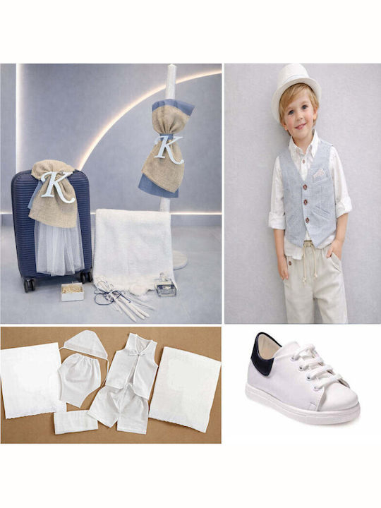 Makis Tselios Fashion Μονογραμμα Βαπτιστικό Πακέτο