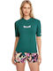 O'Neill Skin UPF 50+ Tricou De Protecție Solară Pentru Femei Mâneci Scurte Verde