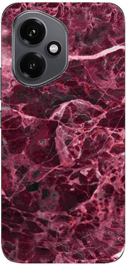 Honor Magic 400 Marble Cherry Transparent Silicon TPU Husa