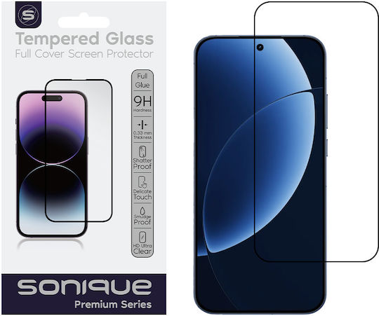 Hardy Glass Sonique Premium Series HD Пълно Покритие 9H Realme GT 8 Pro 5G Черен
