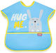 Baby Jem Waterproof Fabric Baby Bib with Hoop & Loop Fastener and Pocket Blue for 4 Months+