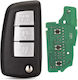 Telecomandă Cheie Auto Completă Techstar Compatibilă Nissan Qashqai J11 Pulsar C13 Juke F15 X-Trail T32 Micra 3 Butoane 433 Mhz 4a Pcf7952e Cwtwb1g767