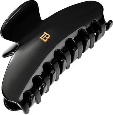 Medium-sized Black White Hair Clip Balmain Hair Couture