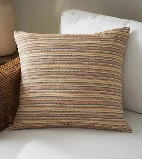 Gofis Home Διακοσμητική Μαξιλαροθήκη Orange από 100% Βαμβάκι 80's Orange 50x50εκ.