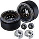 Set 2 Roți Beadlock din Aluminiu Negre 1.33” Gpm Trx4m Scx24 – Compatibile Traxxas & Axial