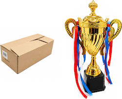 Κύπελλο Βράβευσης Χρυσό Κορδέλες 28cm Gold Trophy Cup Ribbons 28cm Tf230210