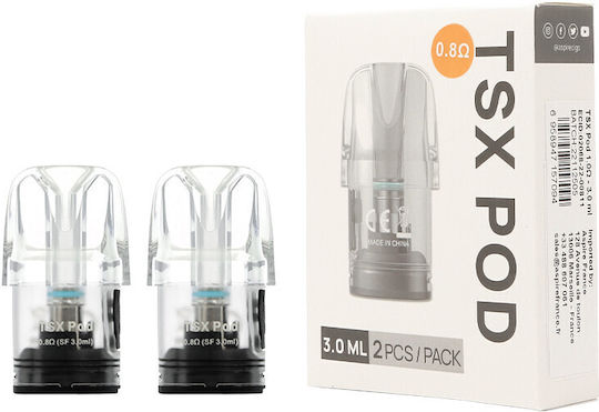 Aspire Ανταλλακτικά Pods 2τμχ 3ml με Αντίσταση 0.8ohm