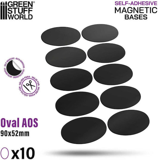 Adhesive Oval Magnetic Bases 90x52mm Aos X14