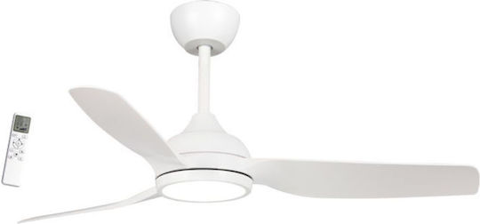 Primo Primo Deckenventilator 132cm mit Leuchte Weiß
