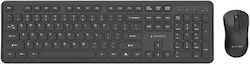 Gembird Slim Pro Wireless Keyboard & Mouse Set English US Gembird Slim Pro Wireless Keyboard & Mouse Set English US