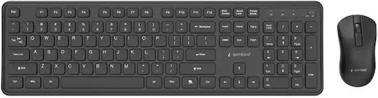 Gembird Slim Pro Kabelloses Tastatur & Maus Set Englisch (US)