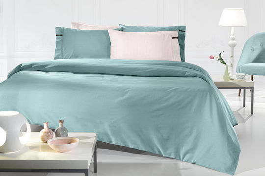 Guy Laroche Minimal Bed Sheet Semi Double 180x270cm Ocean