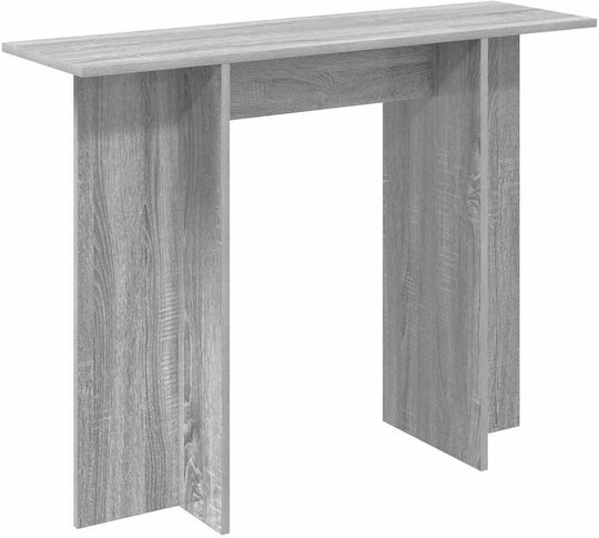 vidaXL Konsolentisch Holz Grau M100xB30xH75cm