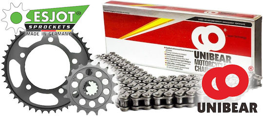 Drive Set Honda 500 Cbf Pc39 & Abs Pc39 500cc 2004-2008