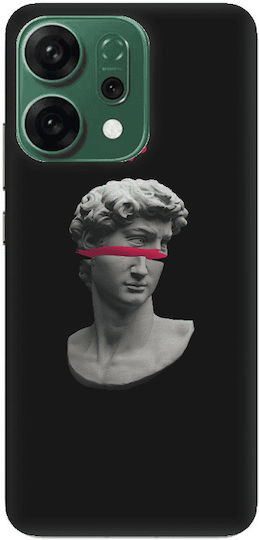 Oppo Reno 14 Half Statue Black Colored Silicone Tpu Mobile Phone Case
