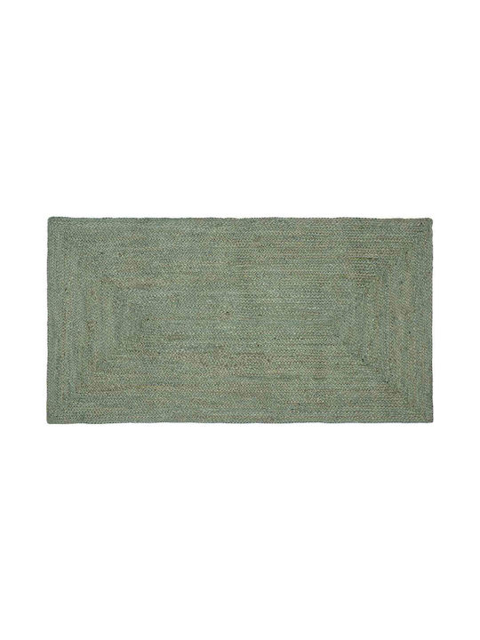 vidaXL Handmade Rectangular Olive Rug 100x200cm