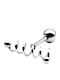Silver And More Ohrring Stift Spiral aus Stahl Silber Schwarz