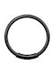 Silver And More Nose Hoop Earring Silver Black