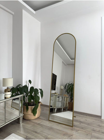 SteweHome STE-010422-P10422 Καθρέπτης Ολόσωμος Οβάλ Χρυσός 180x50cm SteweHome STE-010422-P10422 Καθρέπτης Ολόσωμος Οβάλ Χρυσός 180x50cm