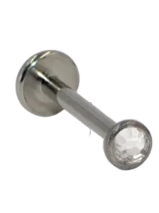 Silver And More Обеца Лостче За Уста От Титан 8 x 1.2mm Сребриста