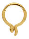 Silver And More Septum Nose Piercing Earring Gold Plated Steel 8 x 1.2mm