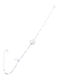 PS Silver Women's Silver Chain Bracelet with Zircon