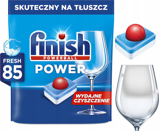 Finish Power All-in-1 85 Capsule Pentru Mașina de Spălat Vase Ecologice
