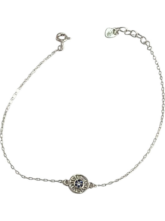 Prince Silvero Women's Bracelet with Eye Design Made of Silver 15cm Prince Silvero Women's Bracelet with Eye Design Made of Silver 15cm