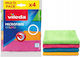 Vileda Microfiber Cloths Colors 4 Pcs
