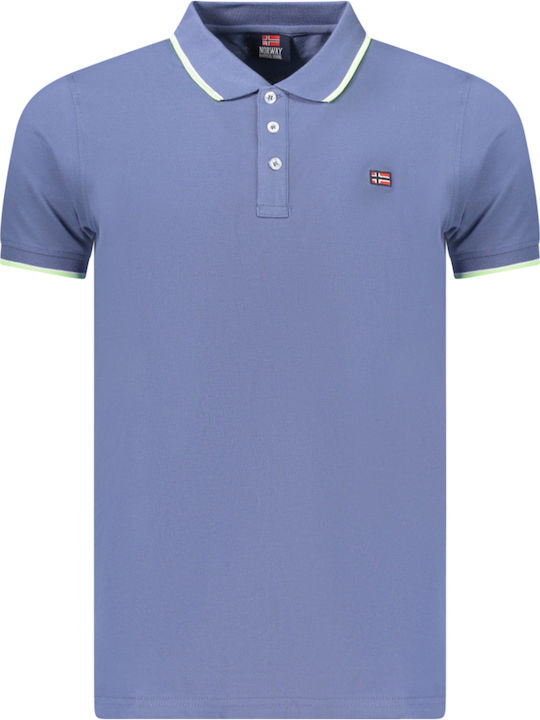 Blaue Herrenbluse