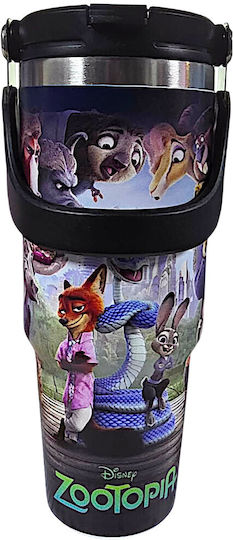Disney Sticlă Pentru Copii Termos Neagră 900ml